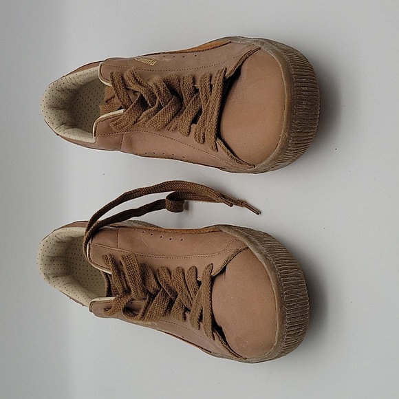 Puma size 11 Walt "Clyde" Frazier Tan Shoes - Picture 3 of 10